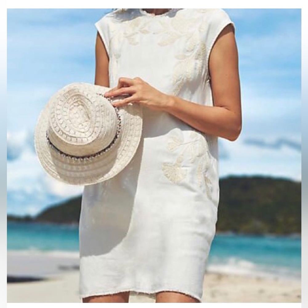 Vintage Anthropologie Embroidered Shift Dress